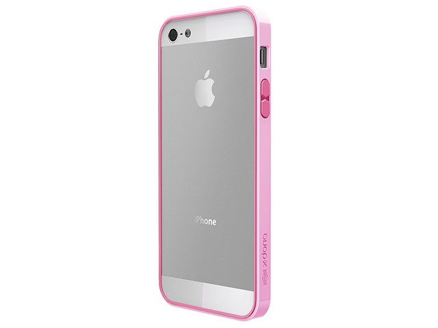 Чехол X-doria Bump Solid Case для Apple iPhone 5/5S (розовый, пластиковый)