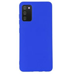 Чехол Yotrix LiquidSilicone для Samsung Galaxy A02s (синий, гелевый)