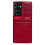 Чехол HDD Luxury Card Slot Case для Samsung Galaxy S21 ultra (красный, кожаный)