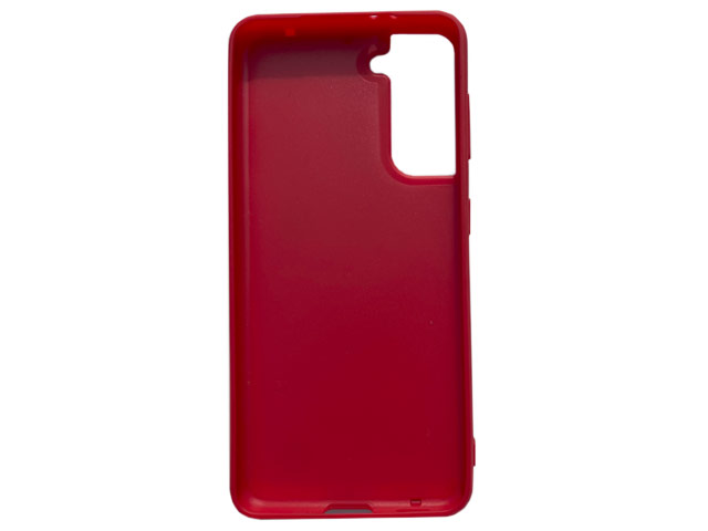 Чехол HDD Luxury Card Slot Case для Samsung Galaxy S21 plus (красный, кожаный)