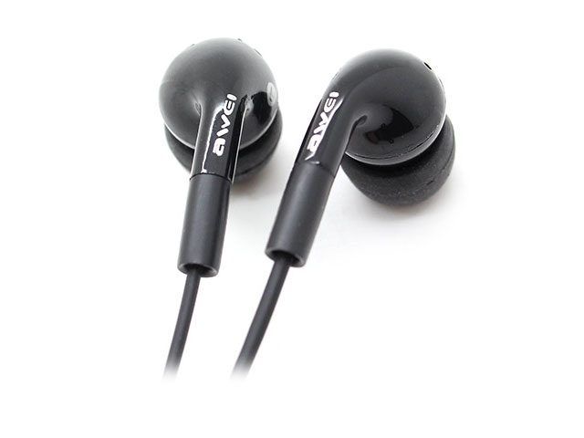 Наушники Awei Metal Earphone Q9i (с микрофоном) (20-20000 Гц, 9 мм) (черные)