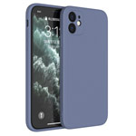 Чехол Yotrix LiquidSilicone Pro для Apple iPhone 12 (сиреневый, гелевый)