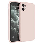 Чехол Yotrix LiquidSilicone Pro для Apple iPhone 12 (пудра, гелевый)