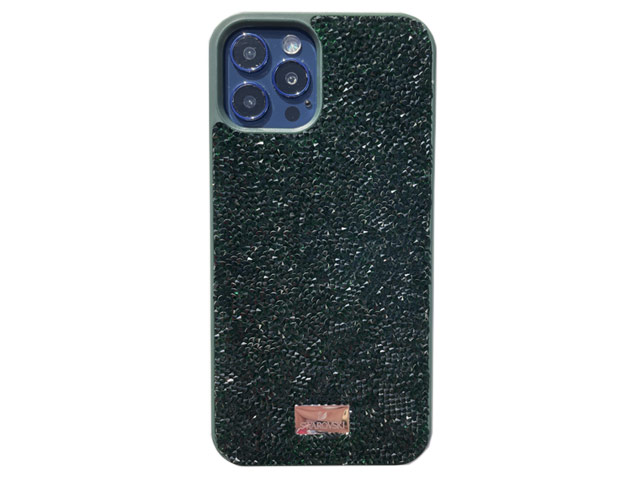 Чехол Swarovski Crystal Case для Apple iPhone 12/12 pro (зеленый, гелевый)