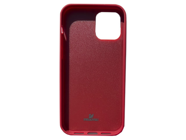 Чехол Swarovski Crystal Case для Apple iPhone 12/12 pro (красный, гелевый)