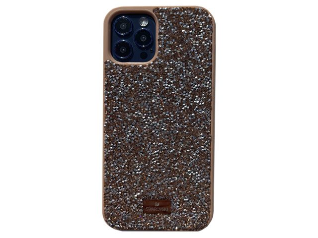 Чехол Swarovski Crystal Case для Apple iPhone 12/12 pro (розовый, гелевый)