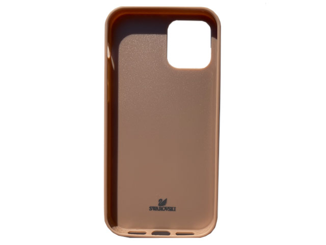 Чехол Swarovski Crystal Case для Apple iPhone 12/12 pro (розовый, гелевый)
