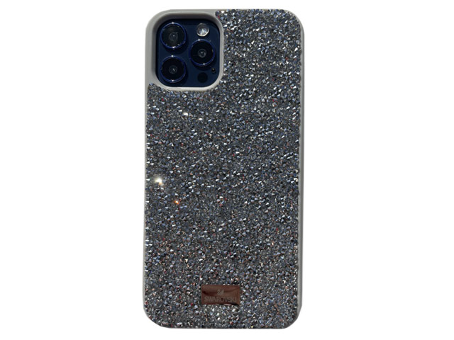 Чехол Swarovski Crystal Case для Apple iPhone 12/12 pro (серебристый, гелевый)