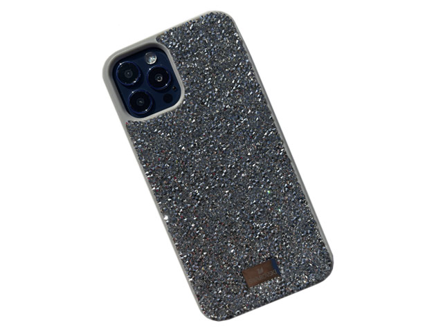 Чехол Swarovski Crystal Case для Apple iPhone 12/12 pro (серебристый, гелевый)