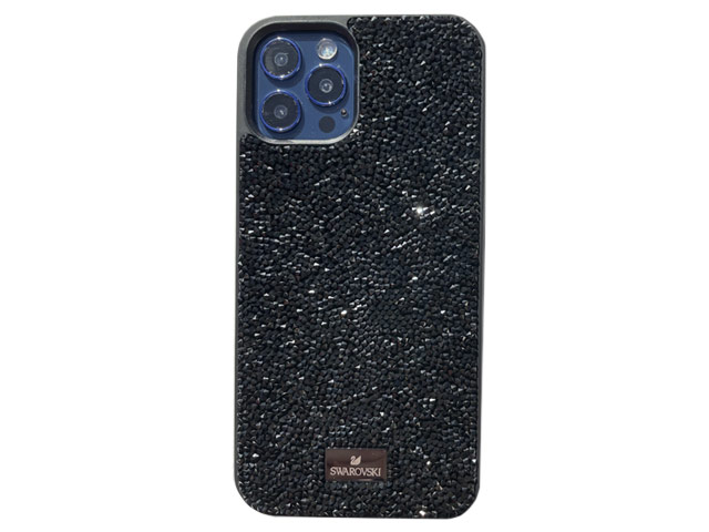 Чехол Swarovski Crystal Case для Apple iPhone 12/12 pro (черный, гелевый)