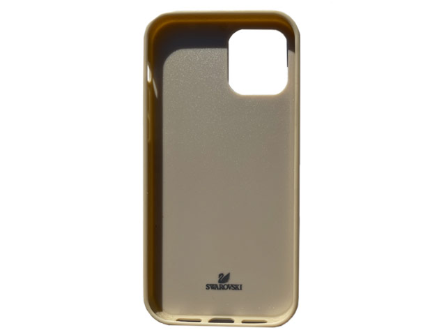 Чехол Swarovski Crystal Case для Apple iPhone 12 pro max (золотистый, гелевый)