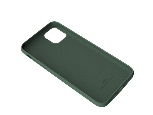Чехол Kajsa Genuine Leather Pearl Pattern для Apple iPhone 12 pro max (зеленый, кожаный)
