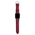 Ремешок для часов Kajsa Genuine Leather Pearl Pattern Band для Apple Watch (38/40 мм, бордовый, кожаный)