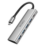 USB-хаб WIWU Alpha Hub 5-in-1 A531 универсальный (USB-C, 4 x USB 3.0, серый)