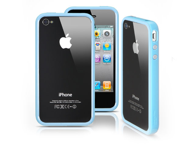 Чехол SGP Neo Hybrid EX для Apple iPhone 4 (голубой)