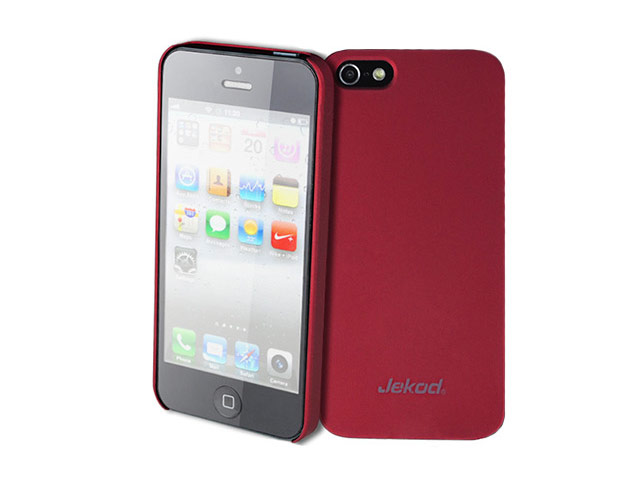 Чехол Jekod Hard case для Apple iPhone 5/5S (красный, пластиковый)