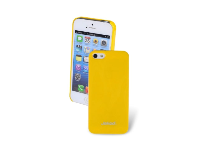 Чехол Jekod Hard case для Apple iPhone 5/5S (желтый, пластиковый)