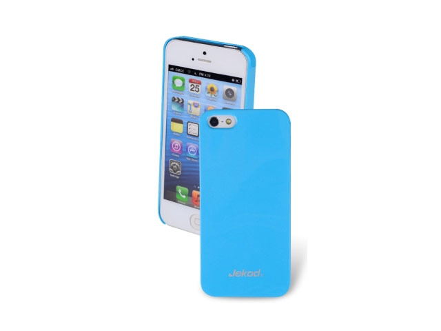 Чехол Jekod Hard case для Apple iPhone 5/5S (синий, пластиковый)