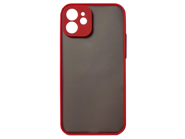 Чехол Yotrix SceneCase для Apple iPhone 12 (красный, гелевый/пластиковый)
