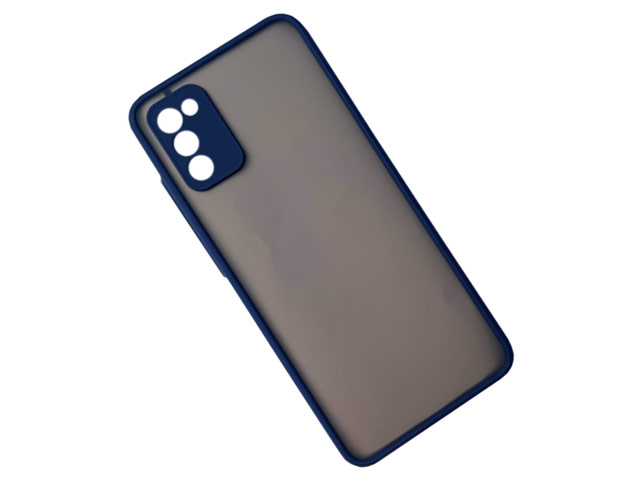 Чехол Yotrix SceneCase для Samsung Galaxy A02s (темно-синий, гелевый/пластиковый)
