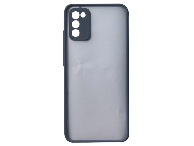 Чехол Yotrix SceneCase для Samsung Galaxy A02s (серо-голубой, гелевый/пластиковый)