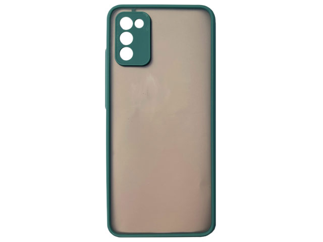 Чехол Yotrix SceneCase для Samsung Galaxy A02s (темно-зеленый, гелевый/пластиковый)