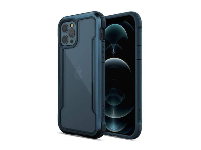 Чехол X-doria Defense Shield для Apple iPhone 12/12 pro (синий, маталлический)