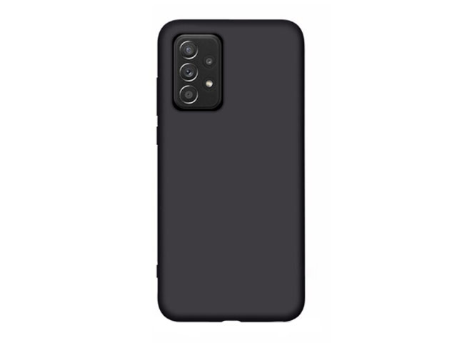Чехол Yotrix LiquidSilicone для Samsung Galaxy A72 (черный, гелевый)