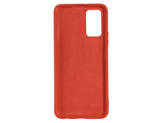 Чехол Yotrix LiquidSilicone для Samsung Galaxy A52 (красный, гелевый)