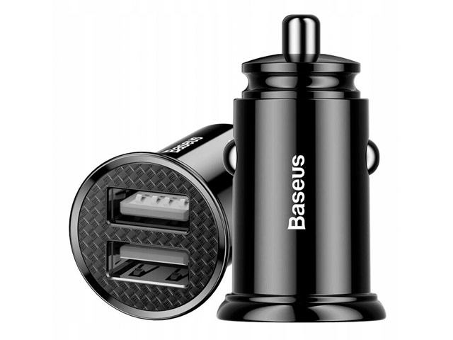 Зарядное устройство Baseus Dual QC Car Charger универсальное (автомобильное, 30W, 2 x USB, черное)