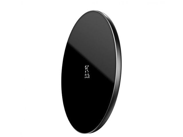 Беспроводное зарядное устройство Baseus Simple Wireless Charger (черное, Fast Charge 15W, стандарт QI)