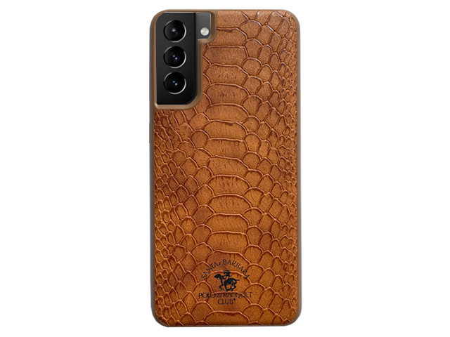 Чехол Santa Barbara Knight для Samsung Galaxy S21 (коричневый, кожаный)