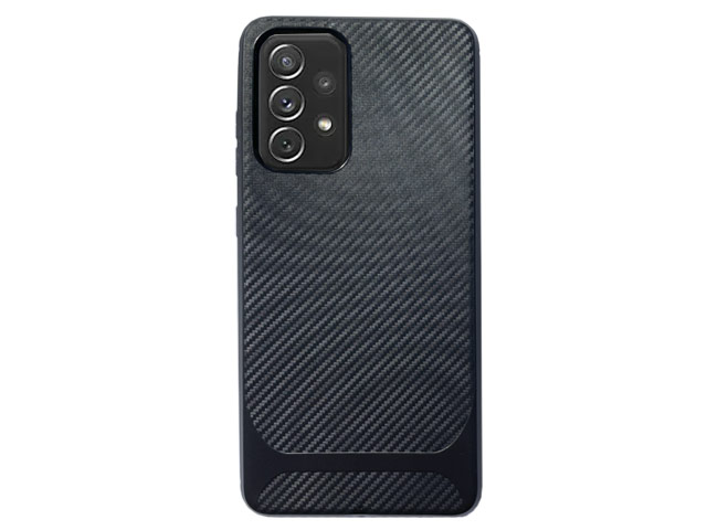 Чехол Yotrix CarbonCase для Samsung Galaxy A52 (черный, гелевый)