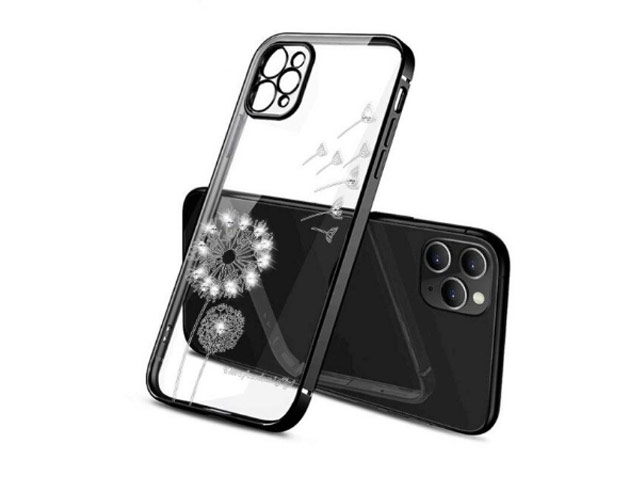 Чехол Coblue Crystal Plating Case для Apple iPhone 12 pro max (черный, гелевый)
