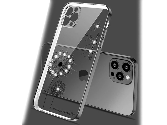 Чехол Coblue Crystal Plating Case для Apple iPhone 12 pro max (черный, гелевый)