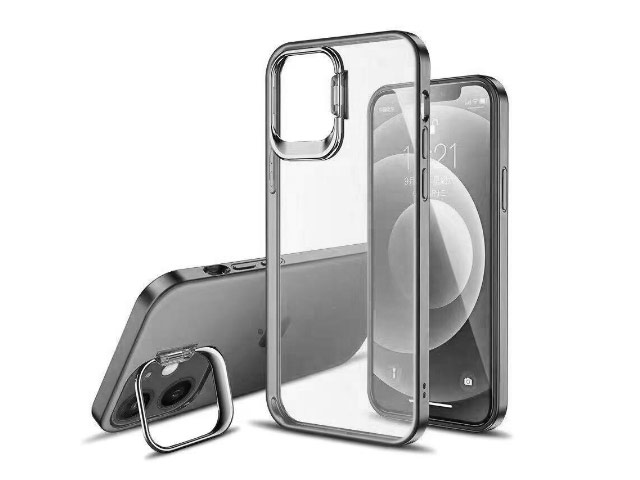 Чехол Coblue Stand Case для Apple iPhone 12 pro max (серый, пластиковый)