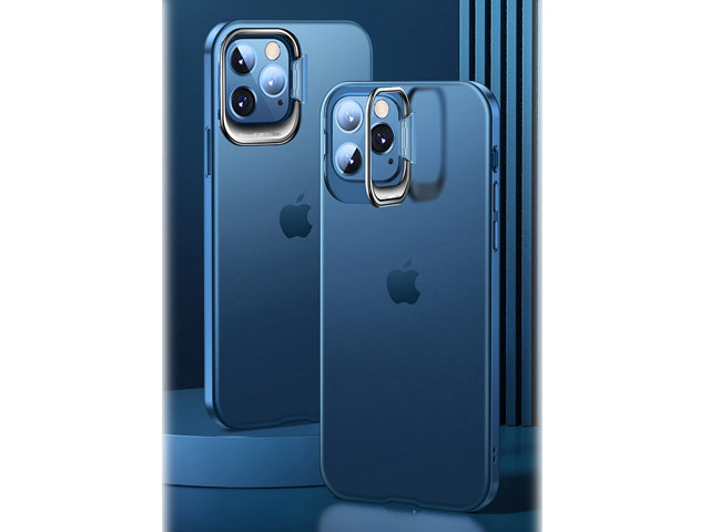 Чехол Coblue Stand Case для Apple iPhone 12 pro max (синий, пластиковый)