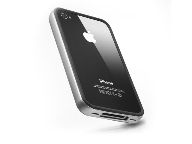 Чехол SGP Neo Hybrid EX для Apple iPhone 4 (серебристый)