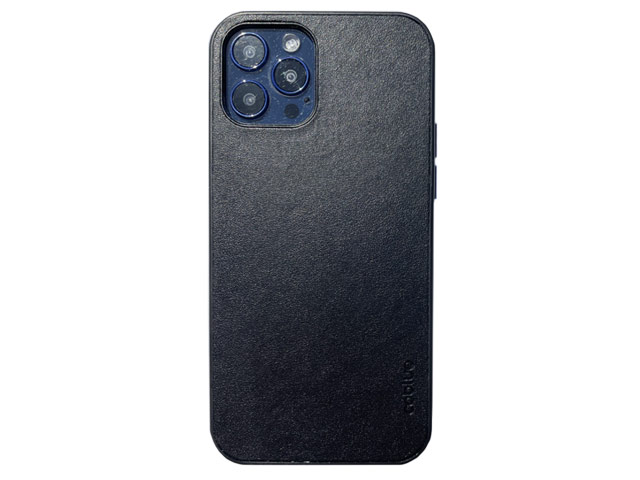 Чехол Coblue Leather Case для Apple iPhone 12 pro max (черный, кожаный)