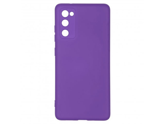 Чехол Yotrix LiquidSilicone Pro для Samsung Galaxy S20 FE (фиолетовый, гелевый)