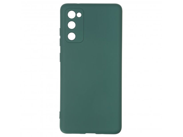 Чехол Yotrix LiquidSilicone Pro для Samsung Galaxy S20 FE (темно-зеленый, гелевый)