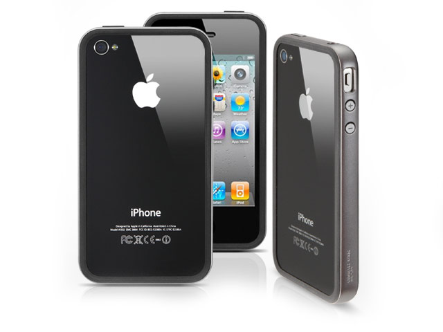 Чехол SGP Neo Hybrid EX для Apple iPhone 4 (темно-серый)