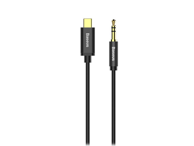 AUX-кабель Baseus Type-C to AUX Cable M01 (1.2 м, miniJack, USB Type C, черный)