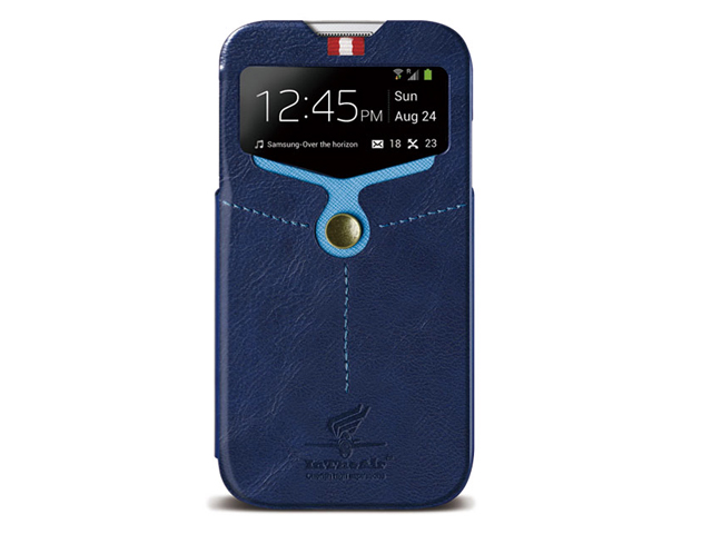 Чехол Nextouch InTheAir Opera case для Samsung Galaxy S4 i9500 (темно-синий, кожанный)