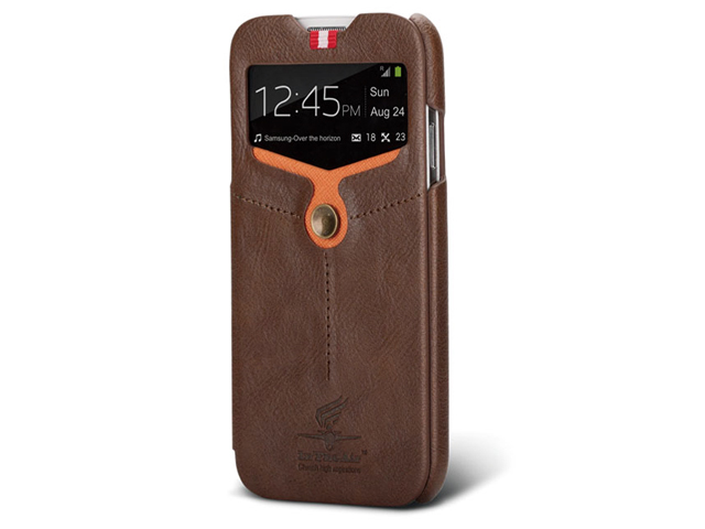 Чехол Nextouch InTheAir Opera case для Samsung Galaxy S4 i9500 (темно-коричневый, кожанный)