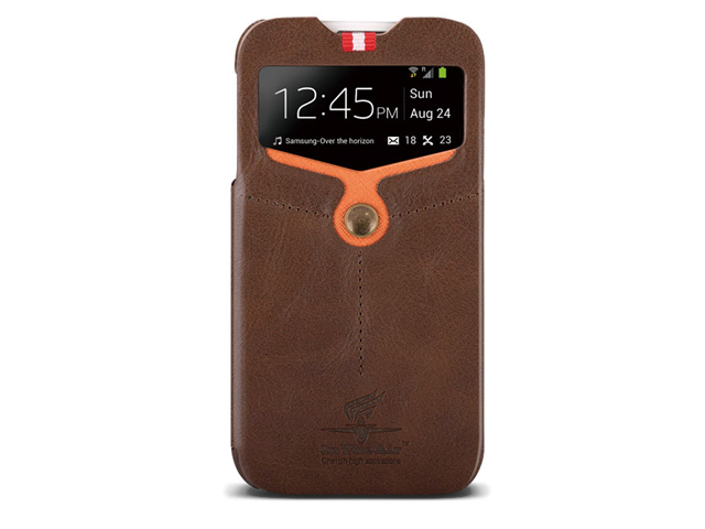 Чехол Nextouch InTheAir Opera case для Samsung Galaxy S4 i9500 (темно-коричневый, кожанный)
