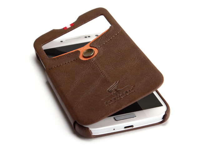 Чехол Nextouch InTheAir Opera case для Samsung Galaxy S4 i9500 (темно-коричневый, кожанный)