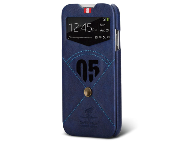 Чехол Nextouch InTheAir Code case для Samsung Galaxy S4 i9500 (темно-синий, кожанный)