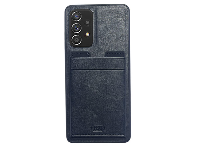 Чехол HDD Luxury Card Slot Case для Samsung Galaxy A72 (темно-синий, кожаный)