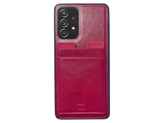 Чехол HDD Luxury Card Slot Case для Samsung Galaxy A72 (красный, кожаный)